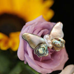 Iridescent Wings: Abalone Butterfly Brooch